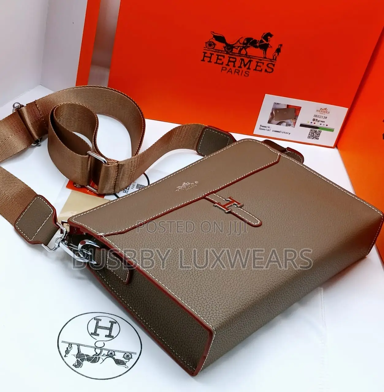 Hermes Crossbody Bag for Men Fully Boxed