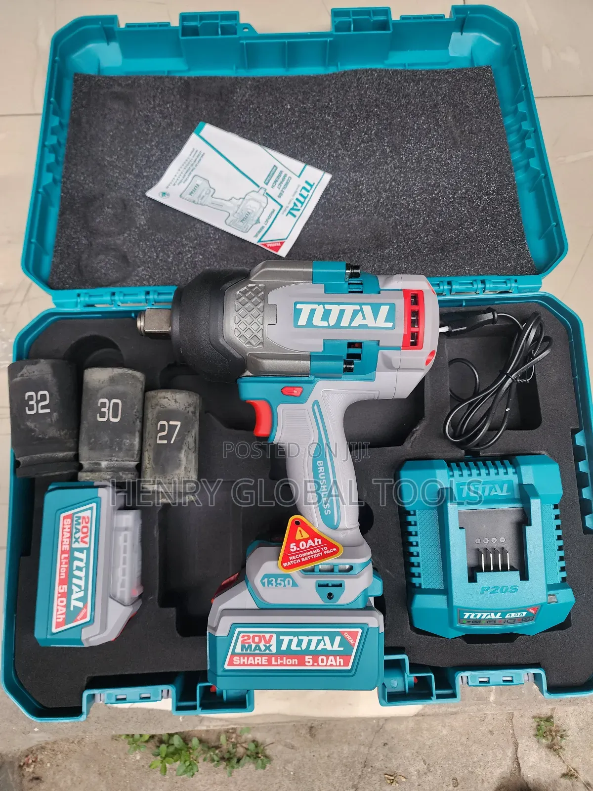 20v 3⁄4" 1350n.M Total Battery Impact Wrench
