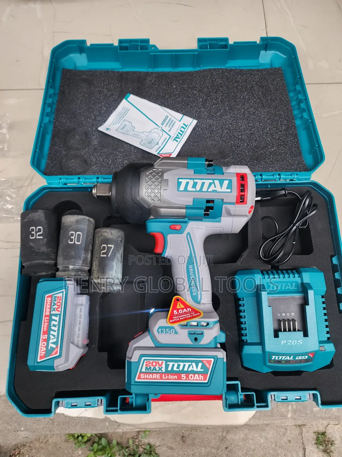 20v 3⁄4" 1350n.M Total Battery Impact Wrench