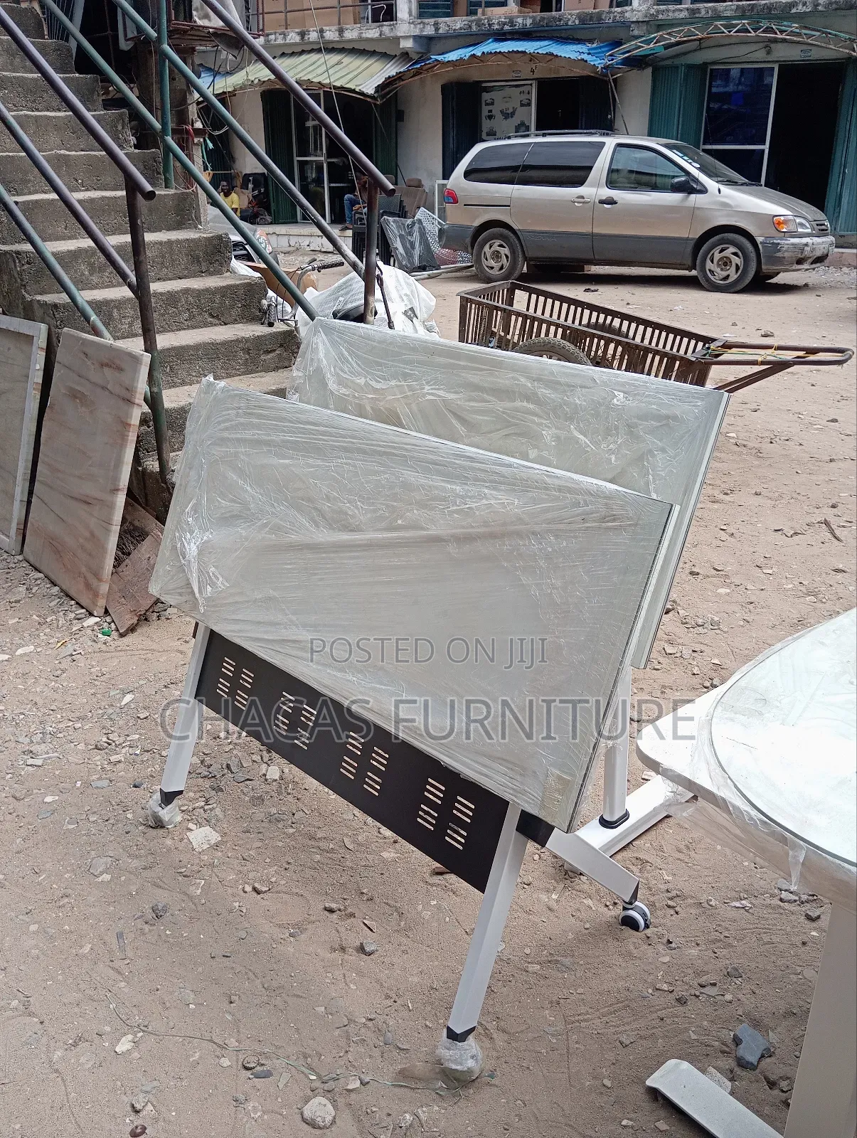 Heavy Duty Mobile Gaming Office Desk - Tiltable Foldable