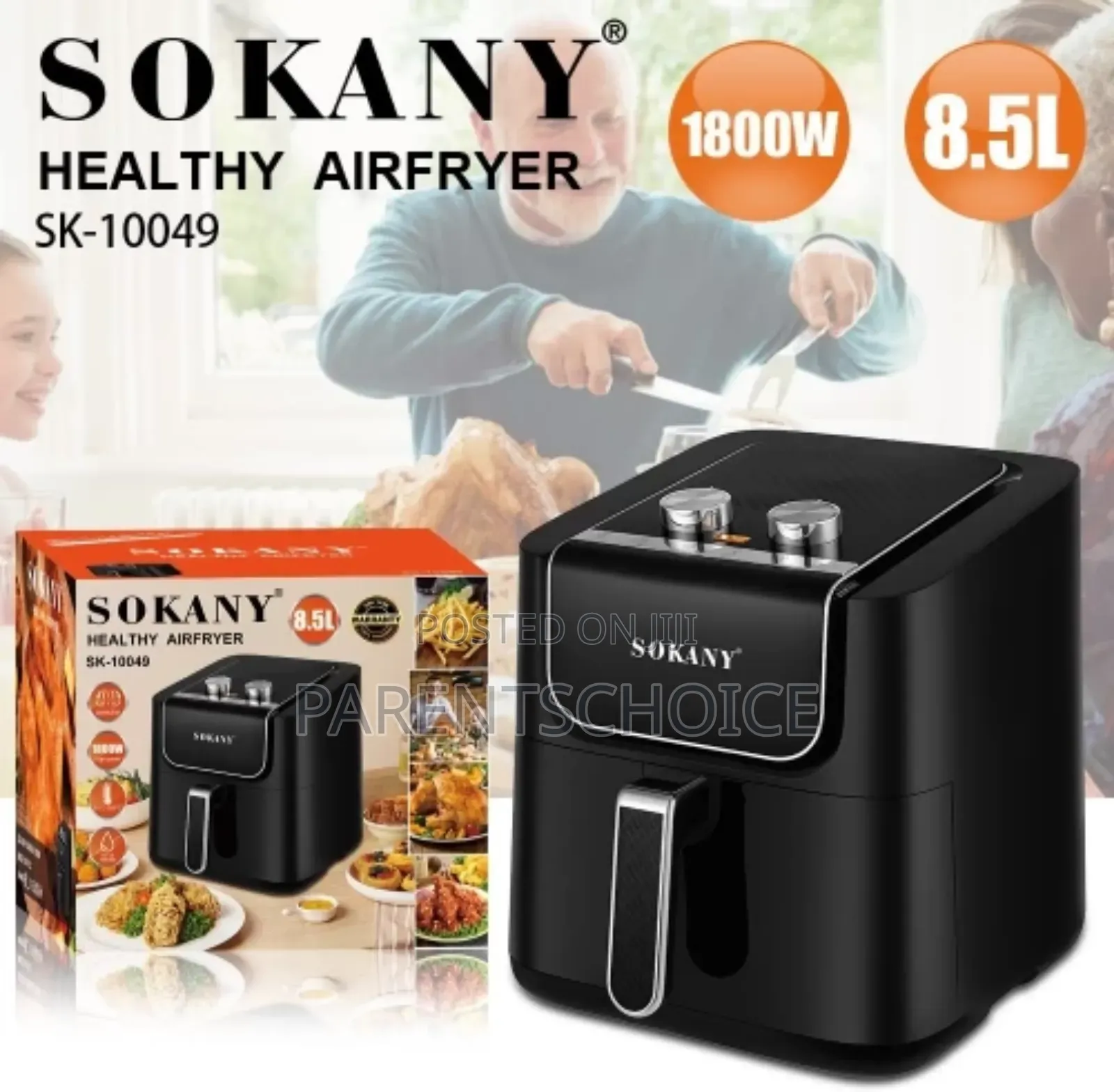 Sokany Healthy Air Fryer (Model Sk-10049