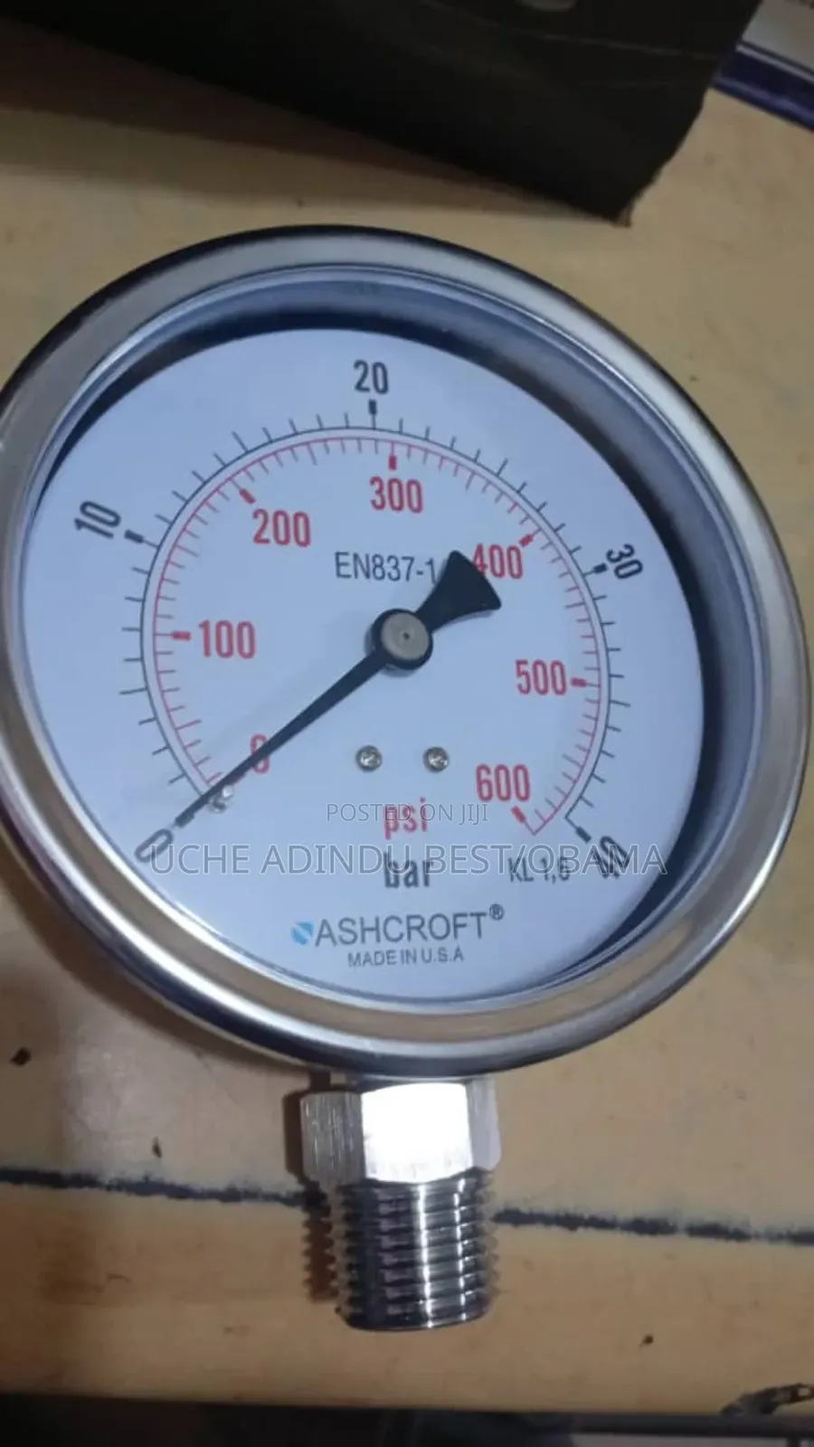 Ashcroft Pressure Gauge 0_600psi /40bar 4 Inches