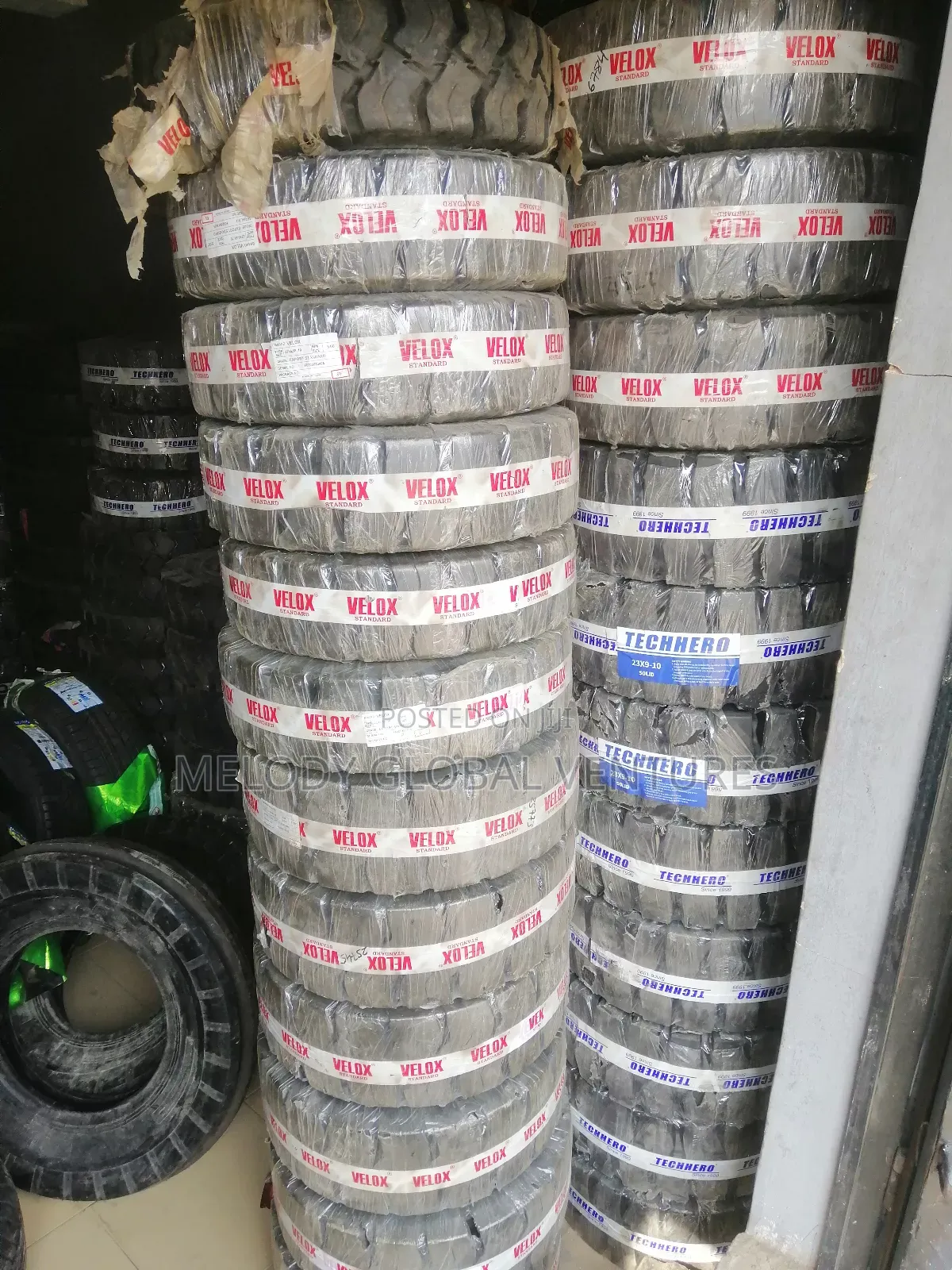 23x6.50-10 Velox Tires ,Made in India,Solid and Tube Type
