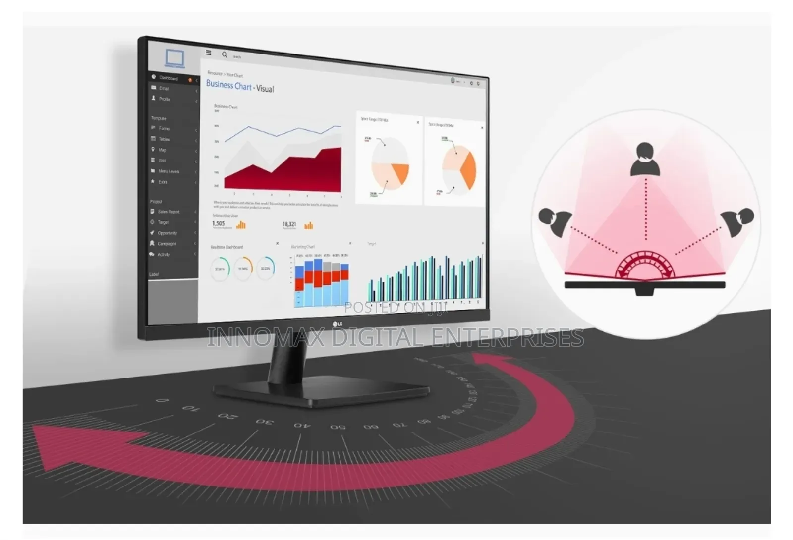 Lg 27 Inch - Full Hd, Ips Hdmi Monitor, 60 Hz, 5 Ms, 1920x1080p, Amd