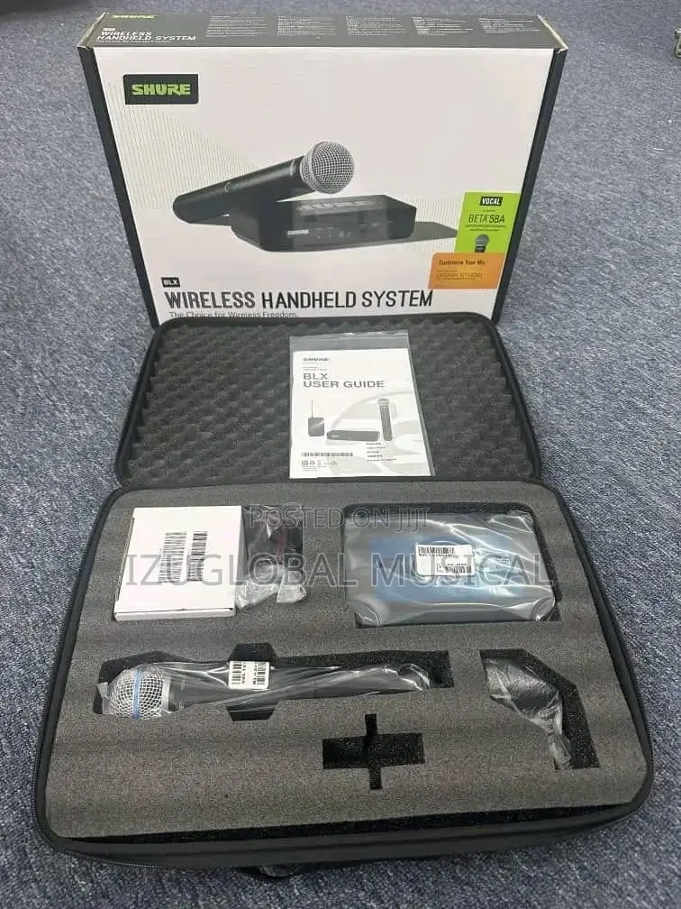Shure Blx24/B58 Wireless Handheld Microphone With Beta 58a Capsule