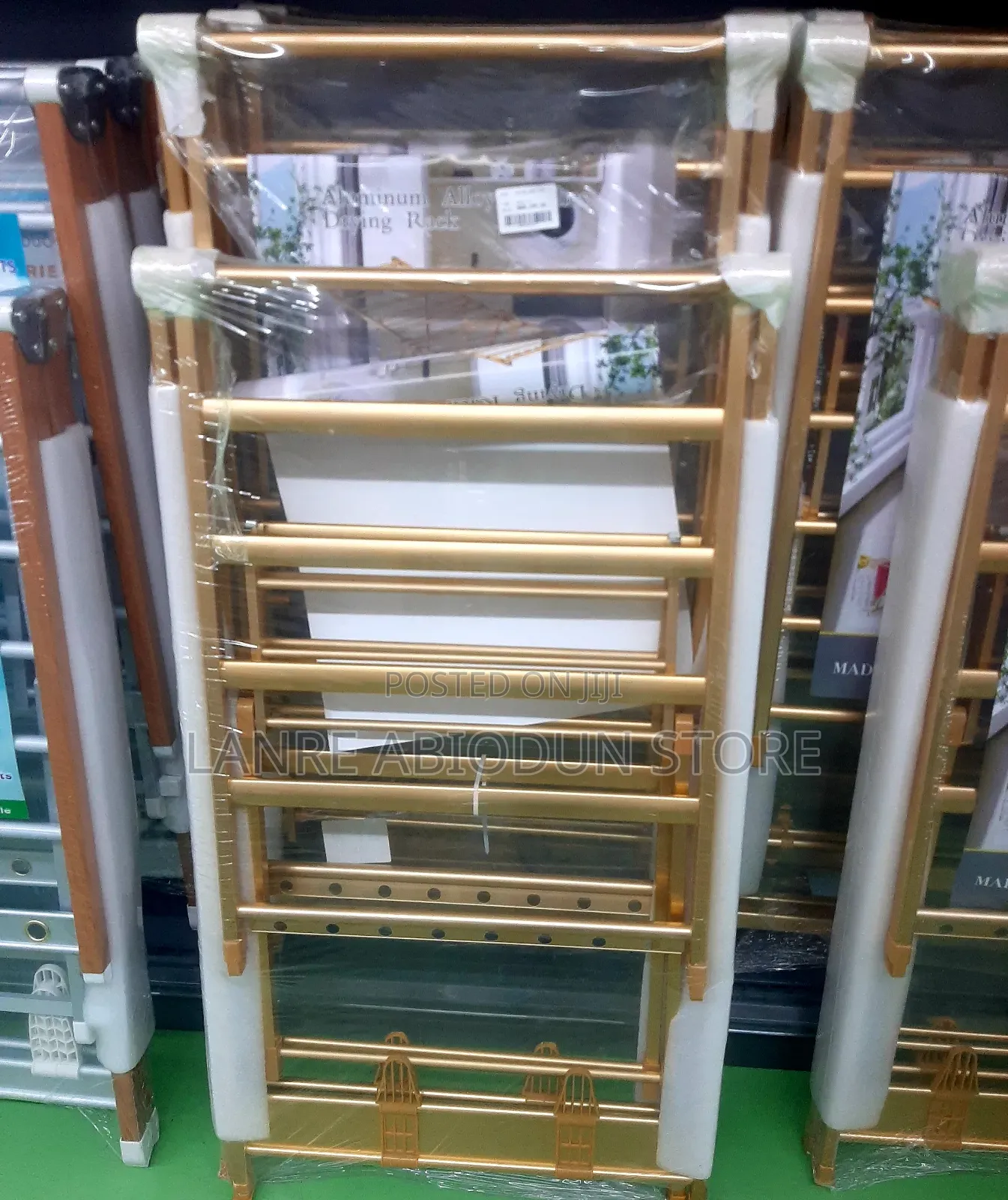 Golden Stainless Steel Clothes Stand