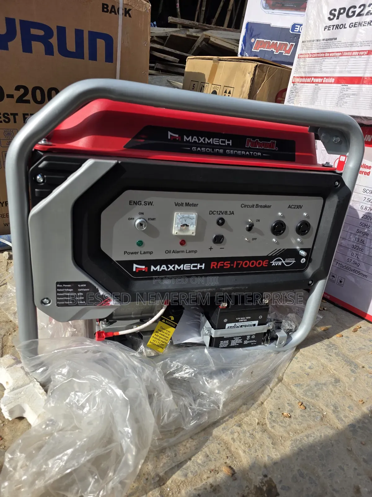□■Powerful Maxmech Petrol Gen 15kva 100% Copper Coil