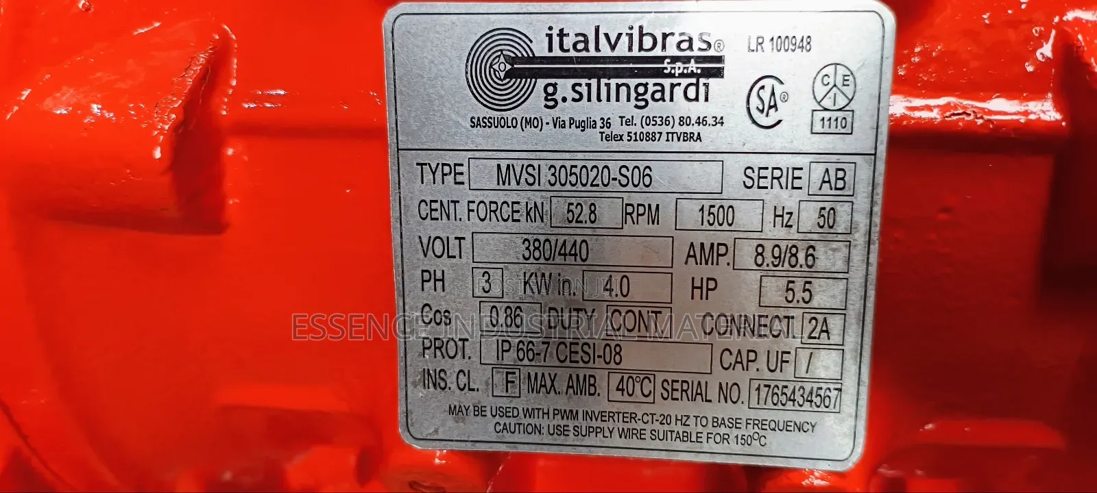 Industrial Vibrating Motor 4kw 1500rpm – Italvibras Mvsi
