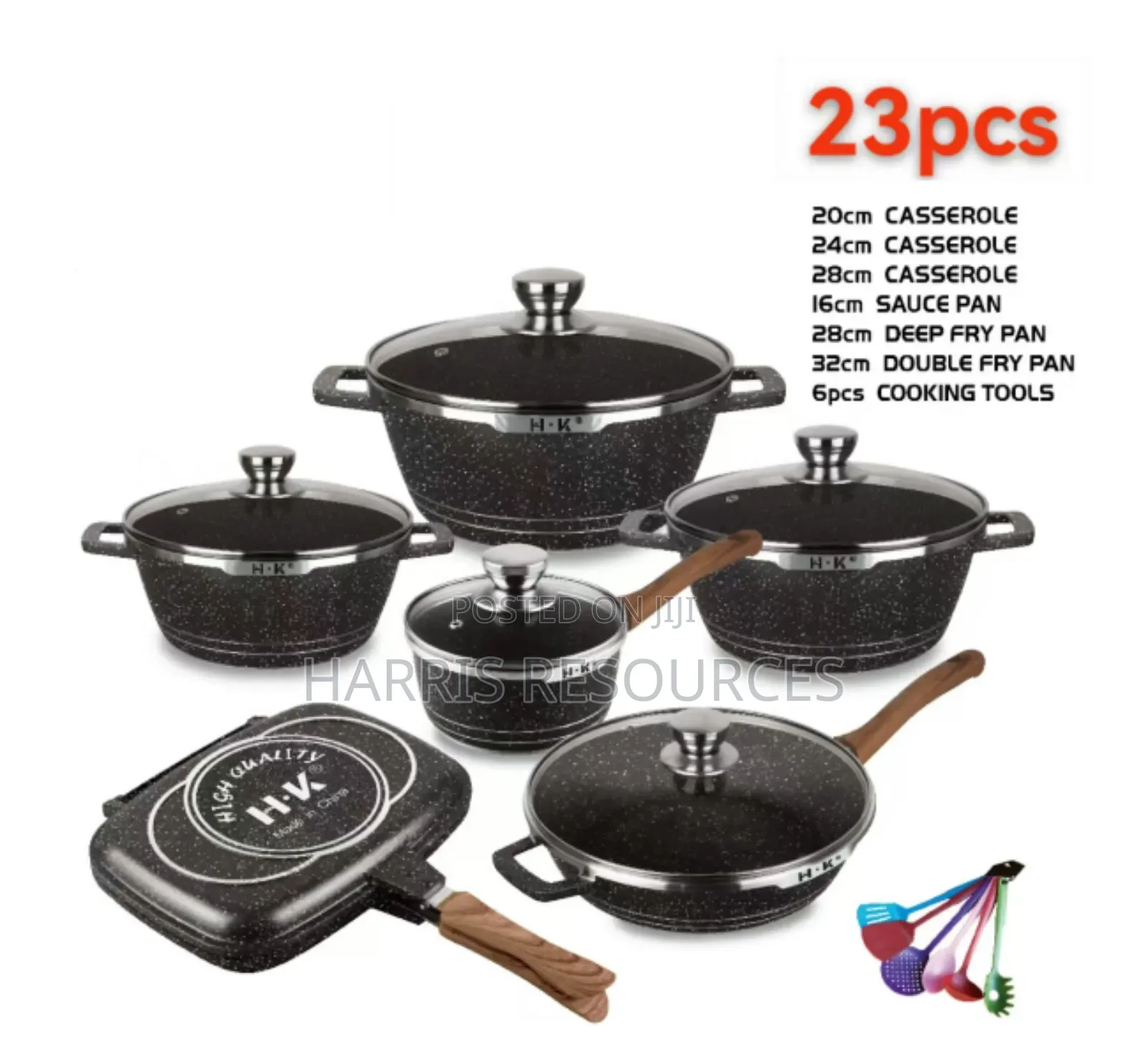 Hot Chef 23pcs Granite Coating Cookware Set