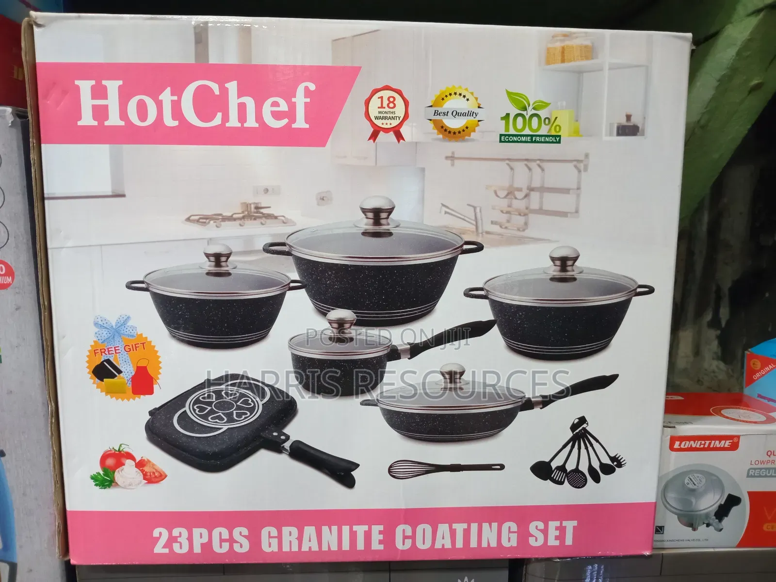 Hot Chef 23pcs Granite Coating Cookware Set