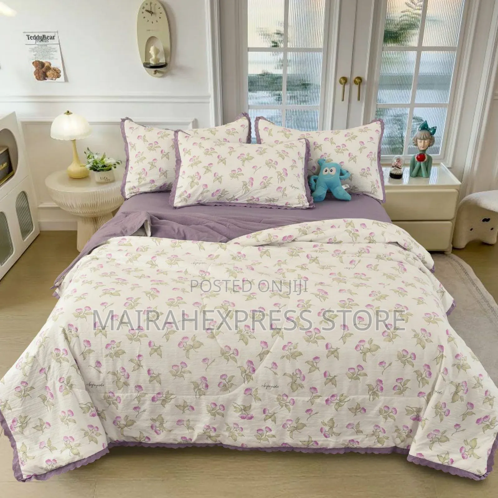 Skin-Friendly Quilt Cover/Duvet Covers, With 2 Pillow Cases. T361