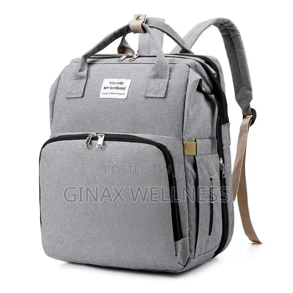 3-in-1 Convertible Diaper Bag With Crib | Mommy Backpack