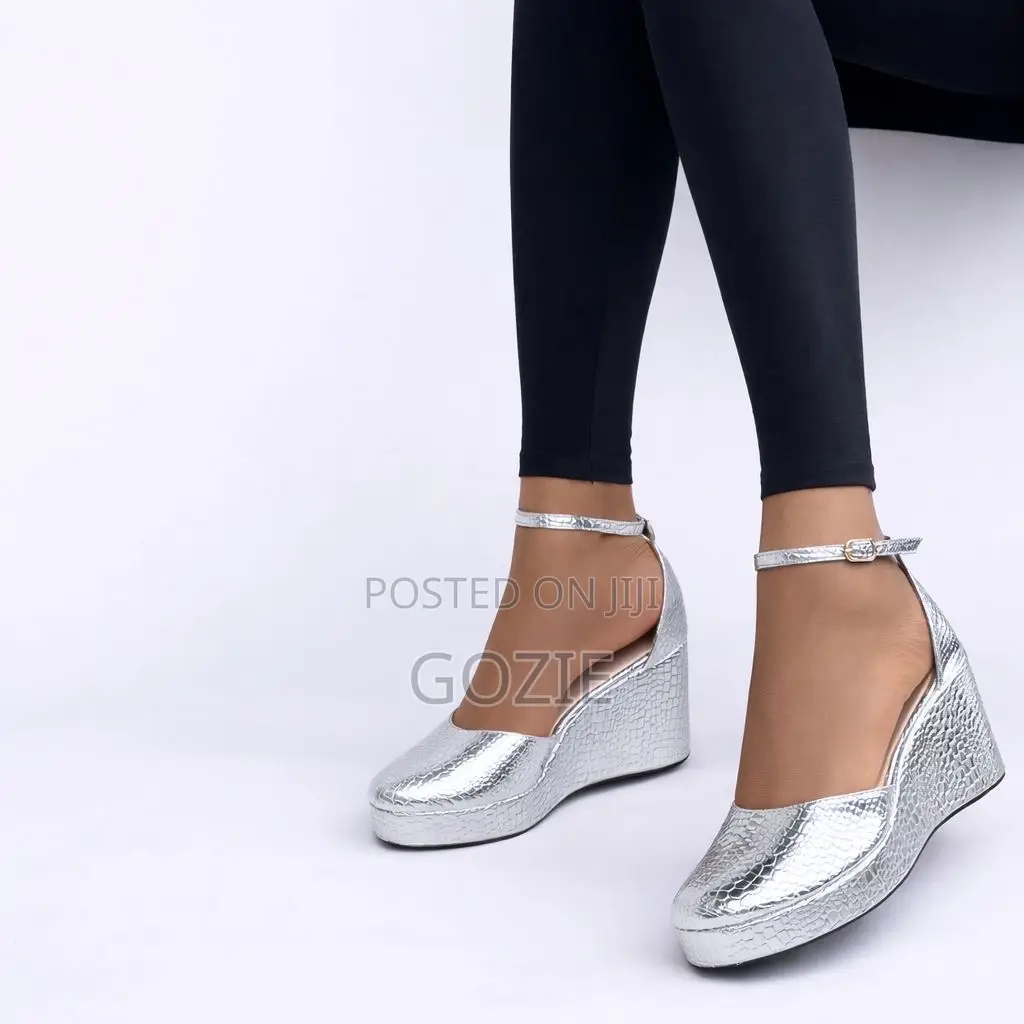 Elegant Classy Plus Size Wedge Platform Sandals