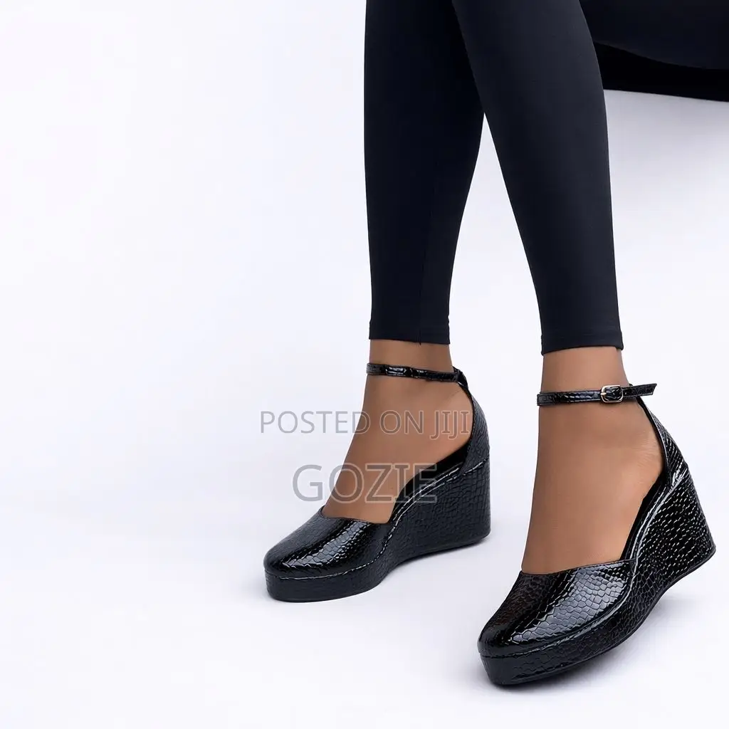 Elegant Classy Plus Size Wedge Platform Sandals