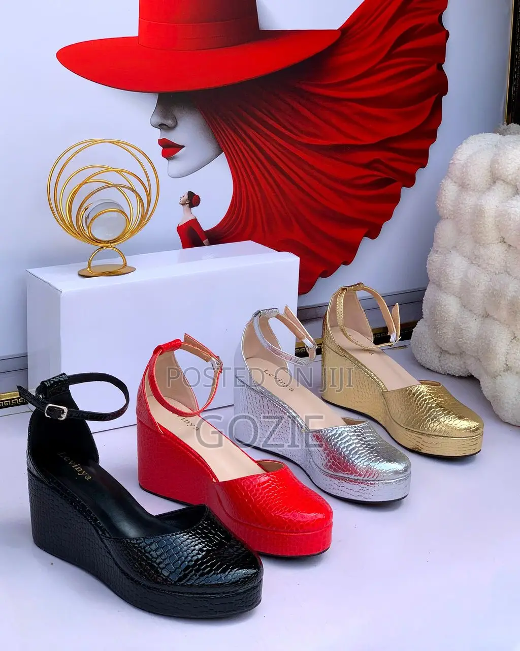 Elegant Classy Plus Size Wedge Platform Sandals