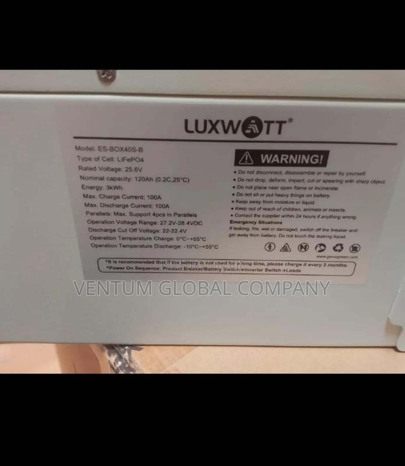 Lithium Battery 3kwh 24v Battery