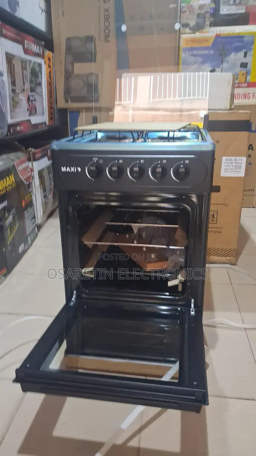 Maxi Standing Gas Cooker 50x50 With Nipple Mouth