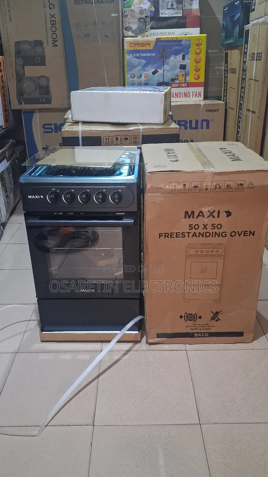 Maxi Standing Gas Cooker 50x50 With Nipple Mouth