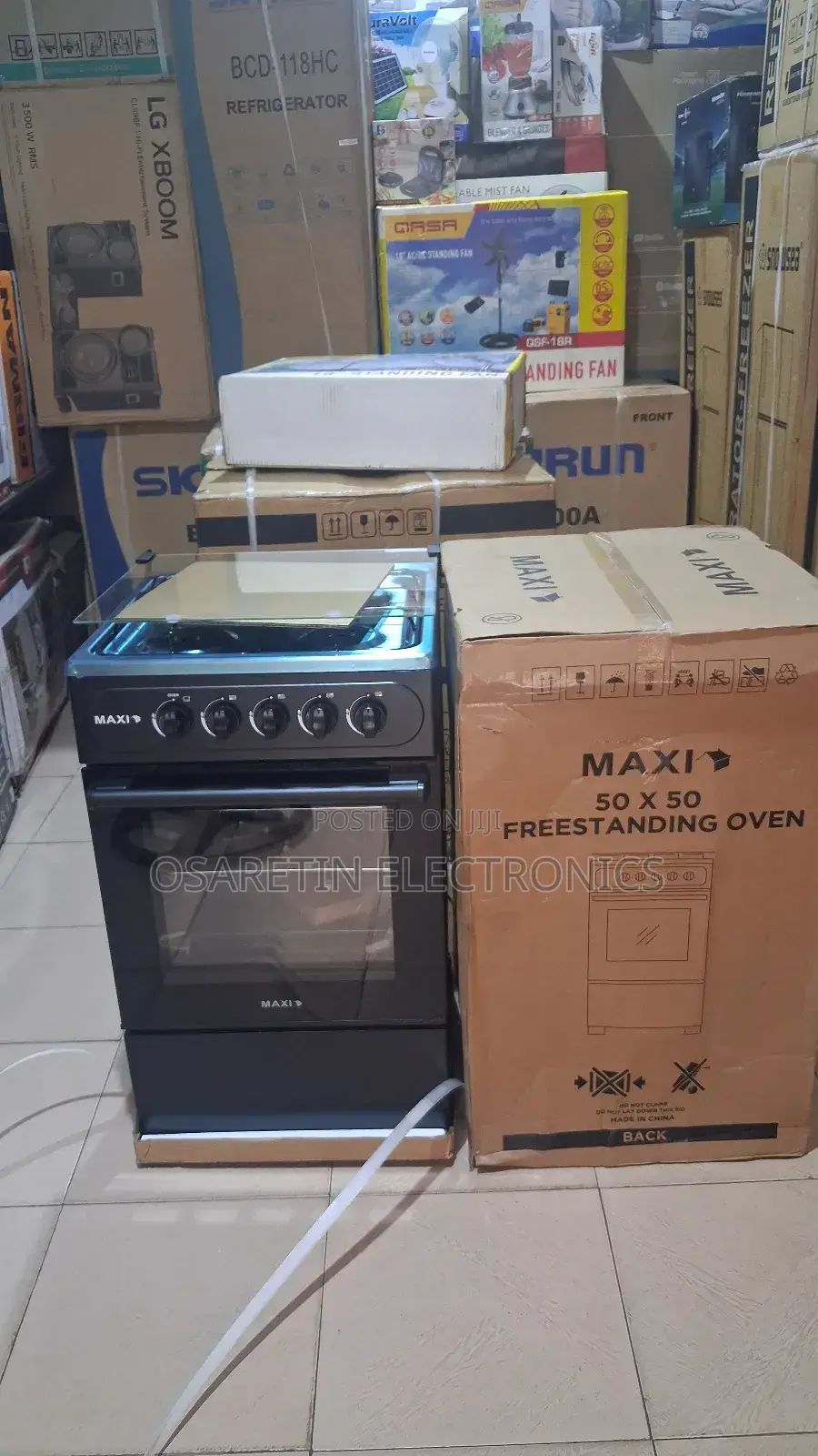 Maxi Standing Gas Cooker 50x50 With Nipple Mouth