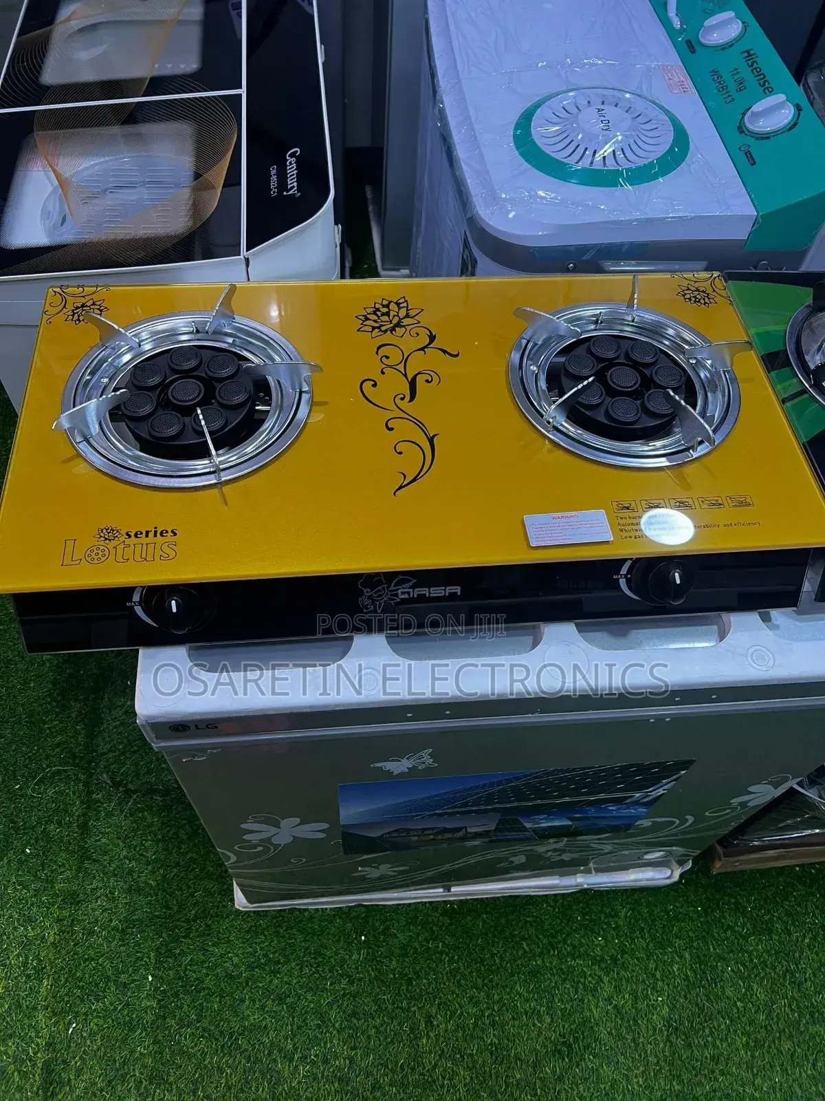 Qasa Table Gas Cooker Glass ( Loftus Series)