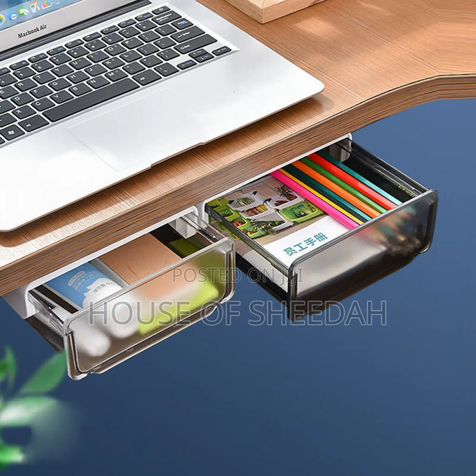 Self -Adhesive Under-Desk Drawer Organizer