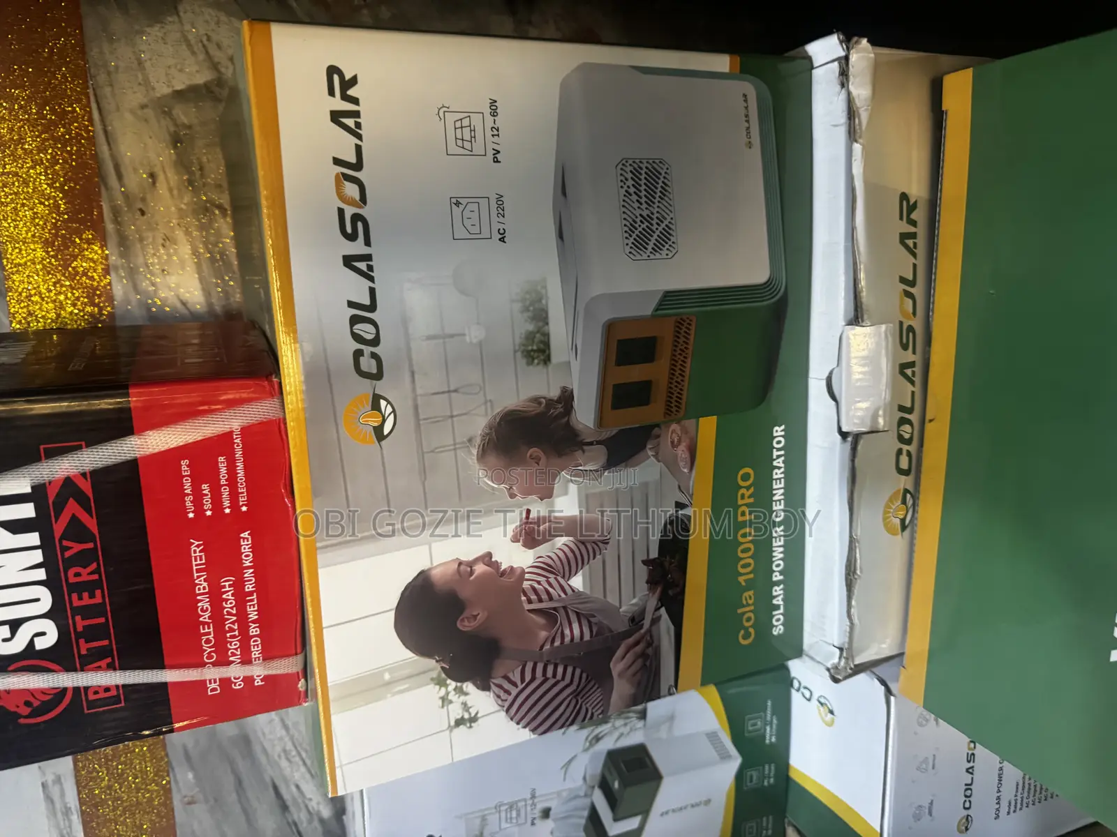 1kwh Pro + Cola Solar Power Station Generator Is Available in Lagos