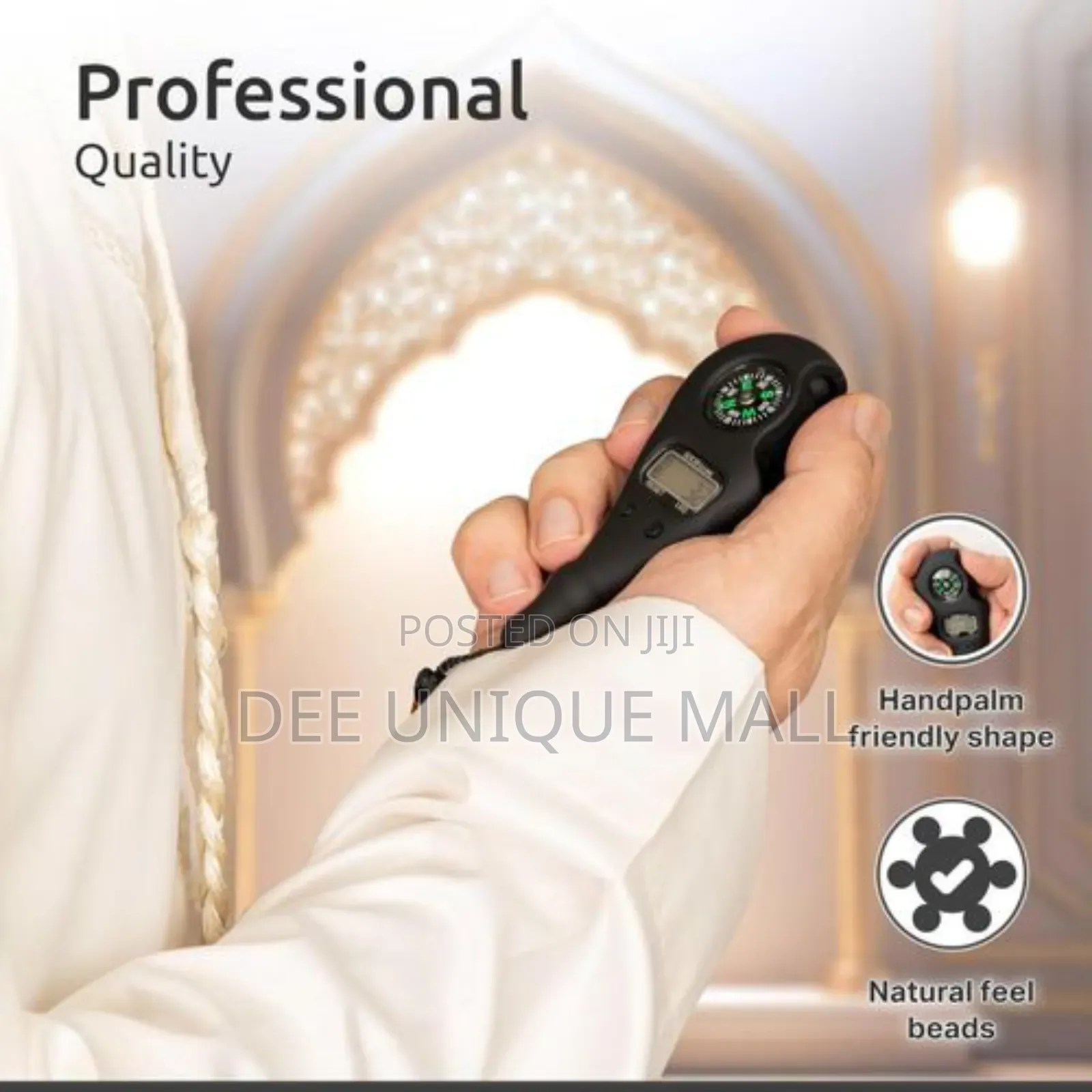 Digital Finger Tasbih Tasbeeh With Compass Night Light