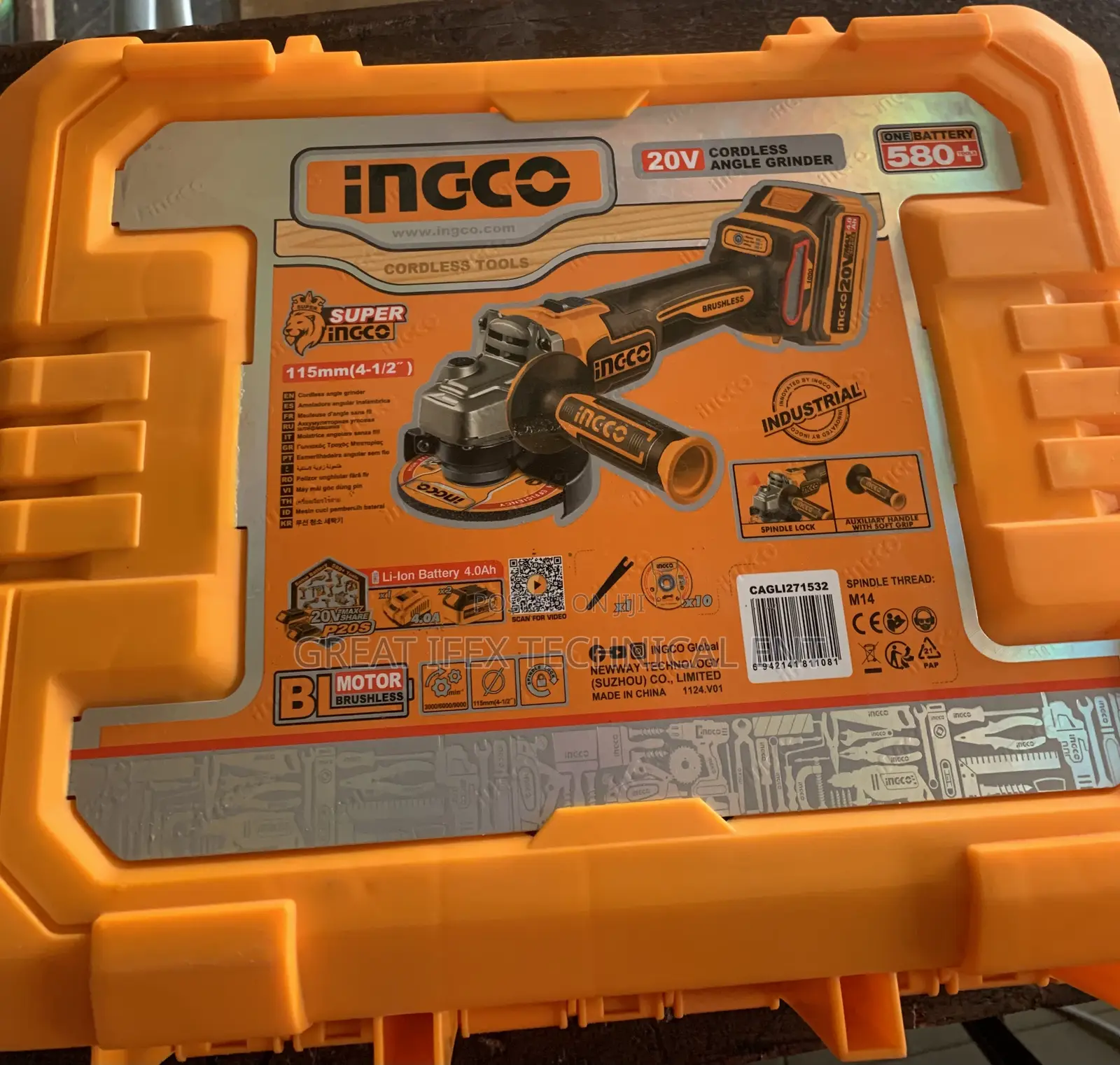 20v Cordless Angel Grinder