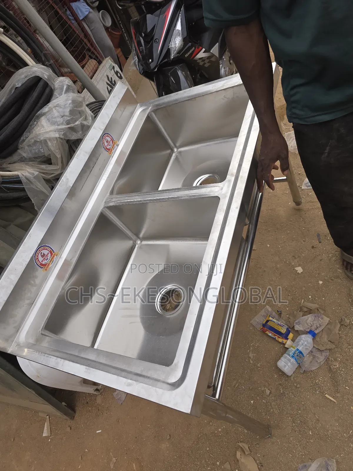 Industrial Kitchen Sink D/Bowl Ideal Quality