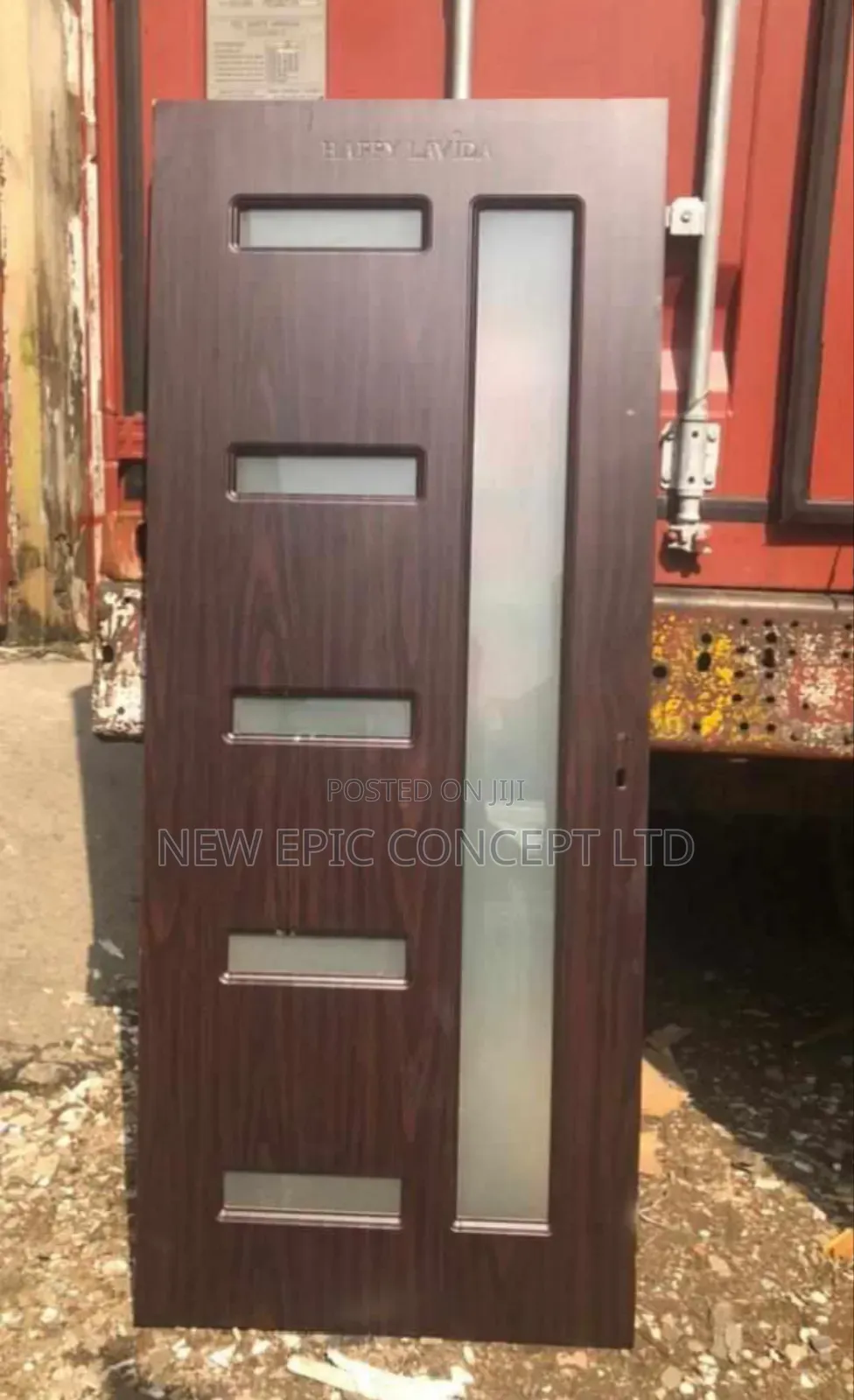 Walnut Color 3ft By 7ft Room Wooden Door