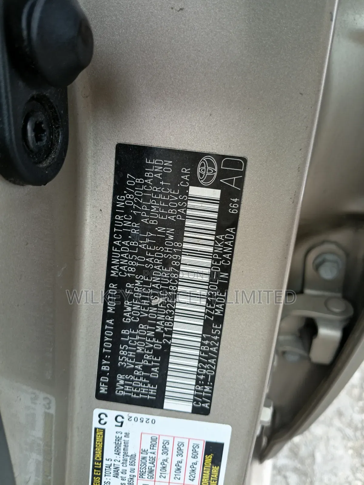 Toyota Corolla 2008 Gold