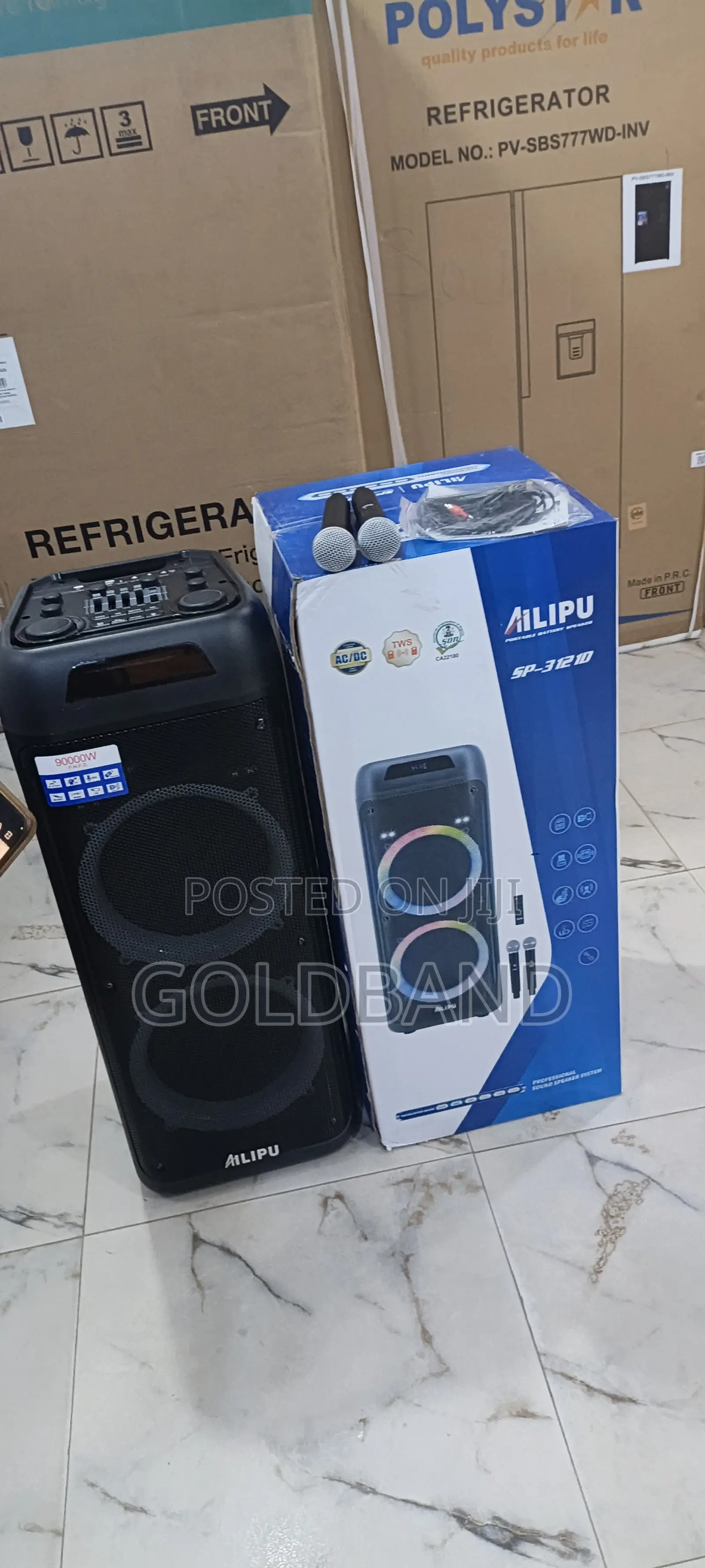 Ailipu Sp-312 1d 120w Sound System With 2 Mics