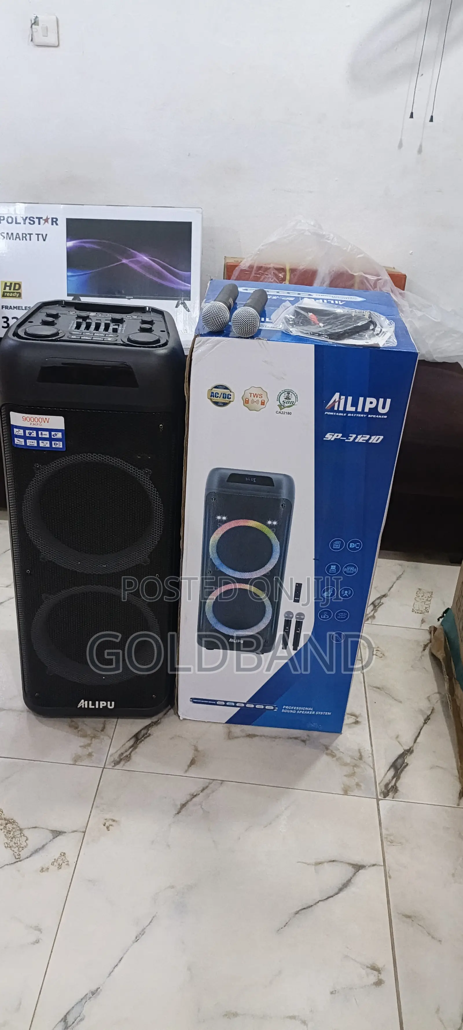 Ailipu Sp-312 120w Event Speaker With Dual Mics