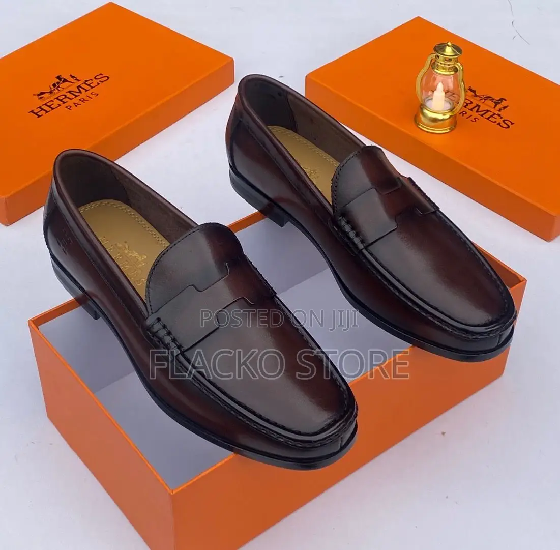 Original Hermes Loafers Shoes