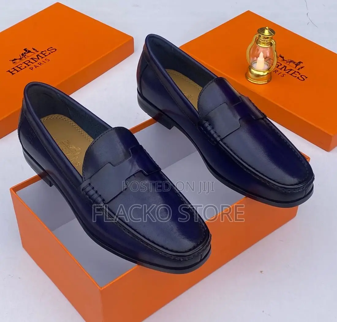 Original Hermes Loafers Shoes