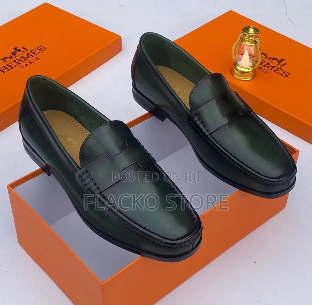 Original Hermes Loafers Shoes