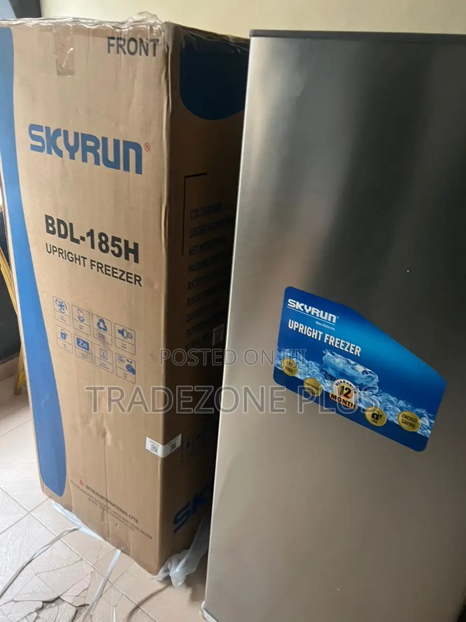Skyrun BDL-185h Vertical Deep Freezer – Built for Durability