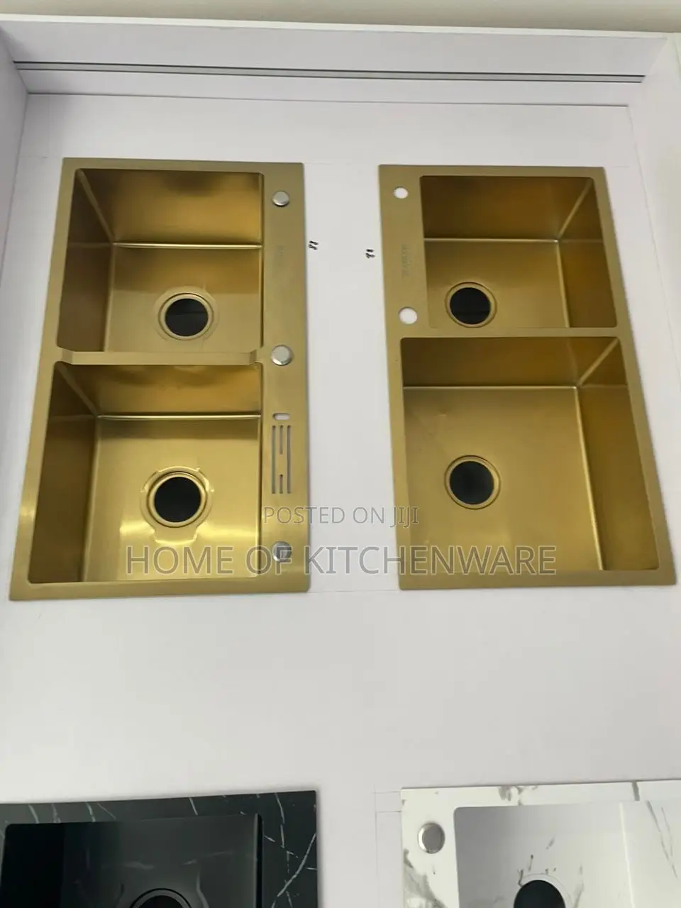 Double Bowl Golden Sink