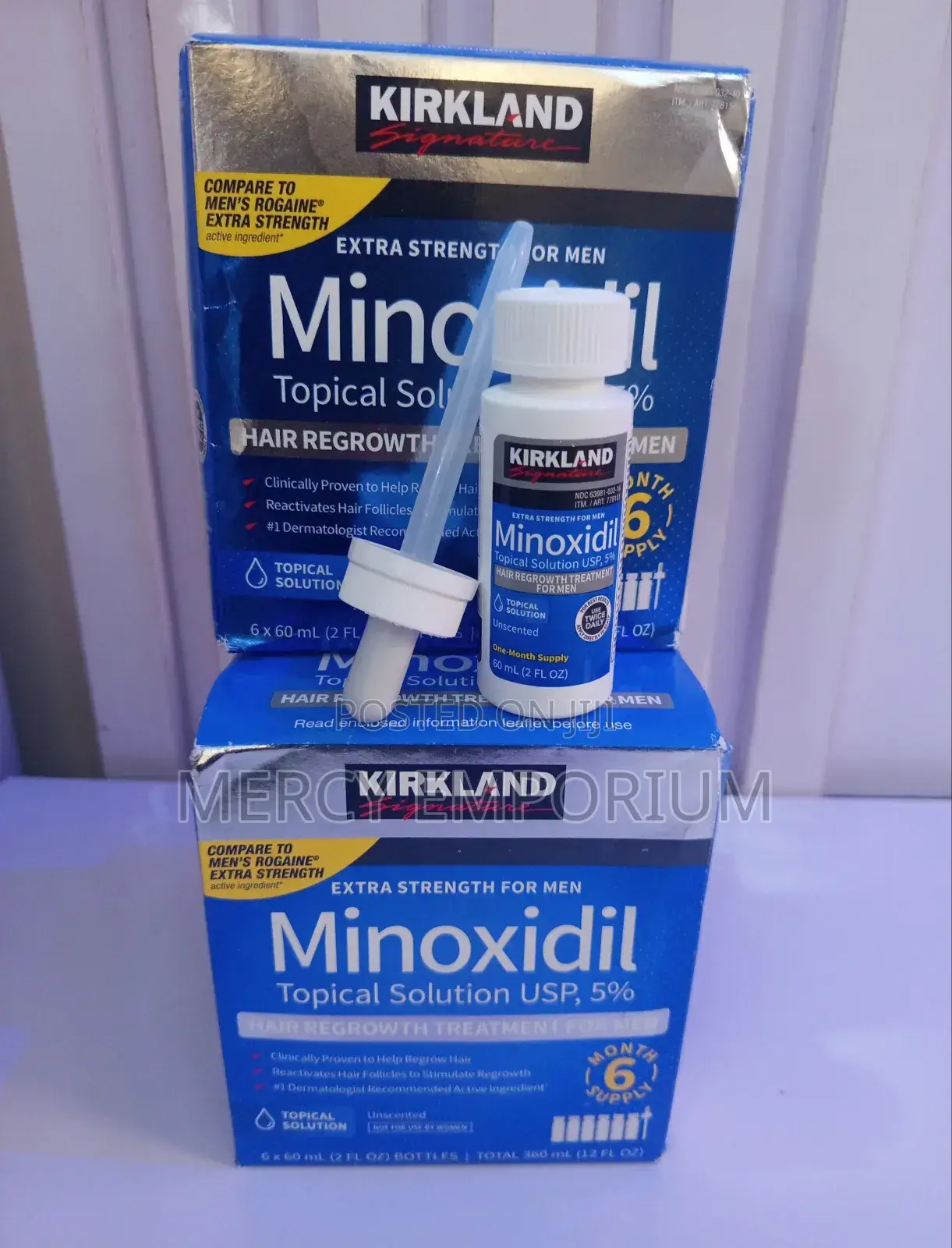 Original Kirkland Minoxidil for Men's Hair Beard Growth. Authentic
