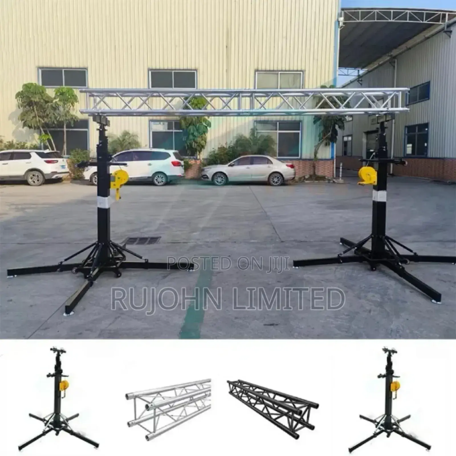 A Pair of 6m Heavy Duty Stand for Hanging Led Screen and Stage Truss .