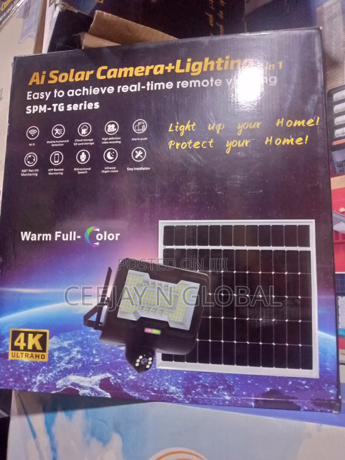 Solar Ai Intelligent 400w Camera Flood Light