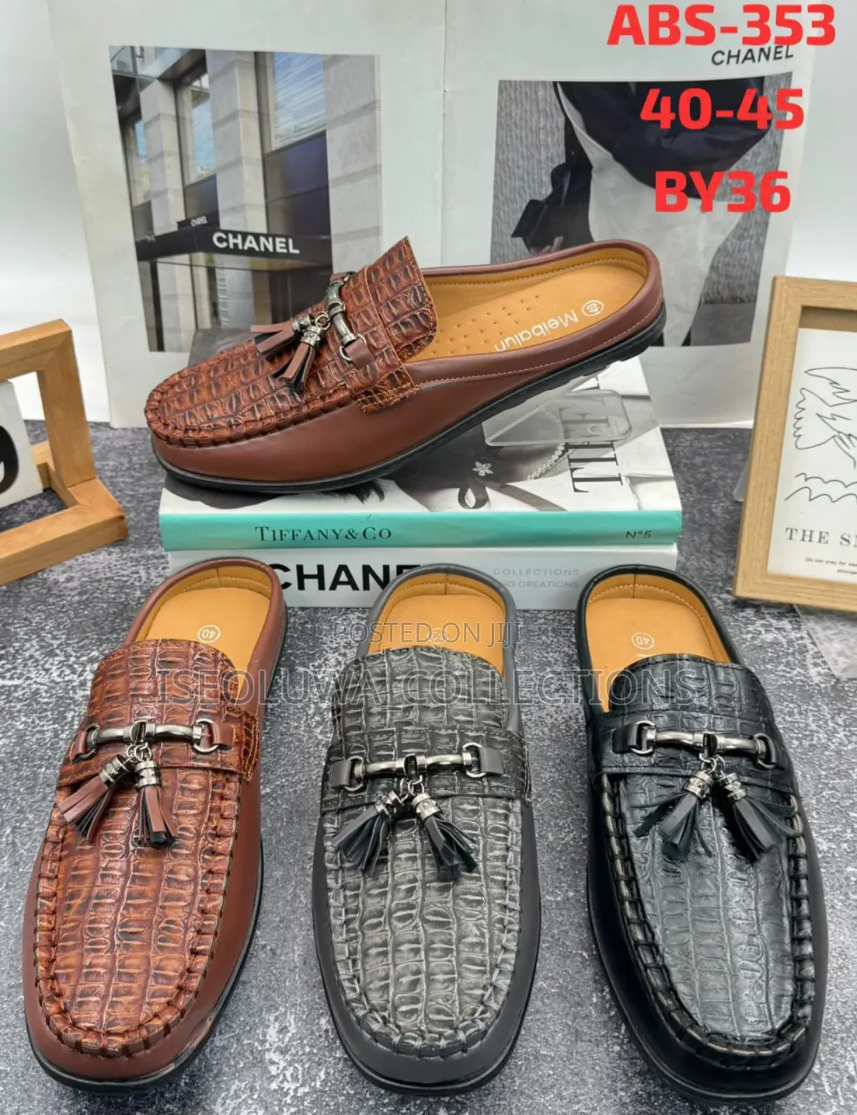 Mule Loafers – Men’S Slip-on Half Shoes (Size 40–45)
