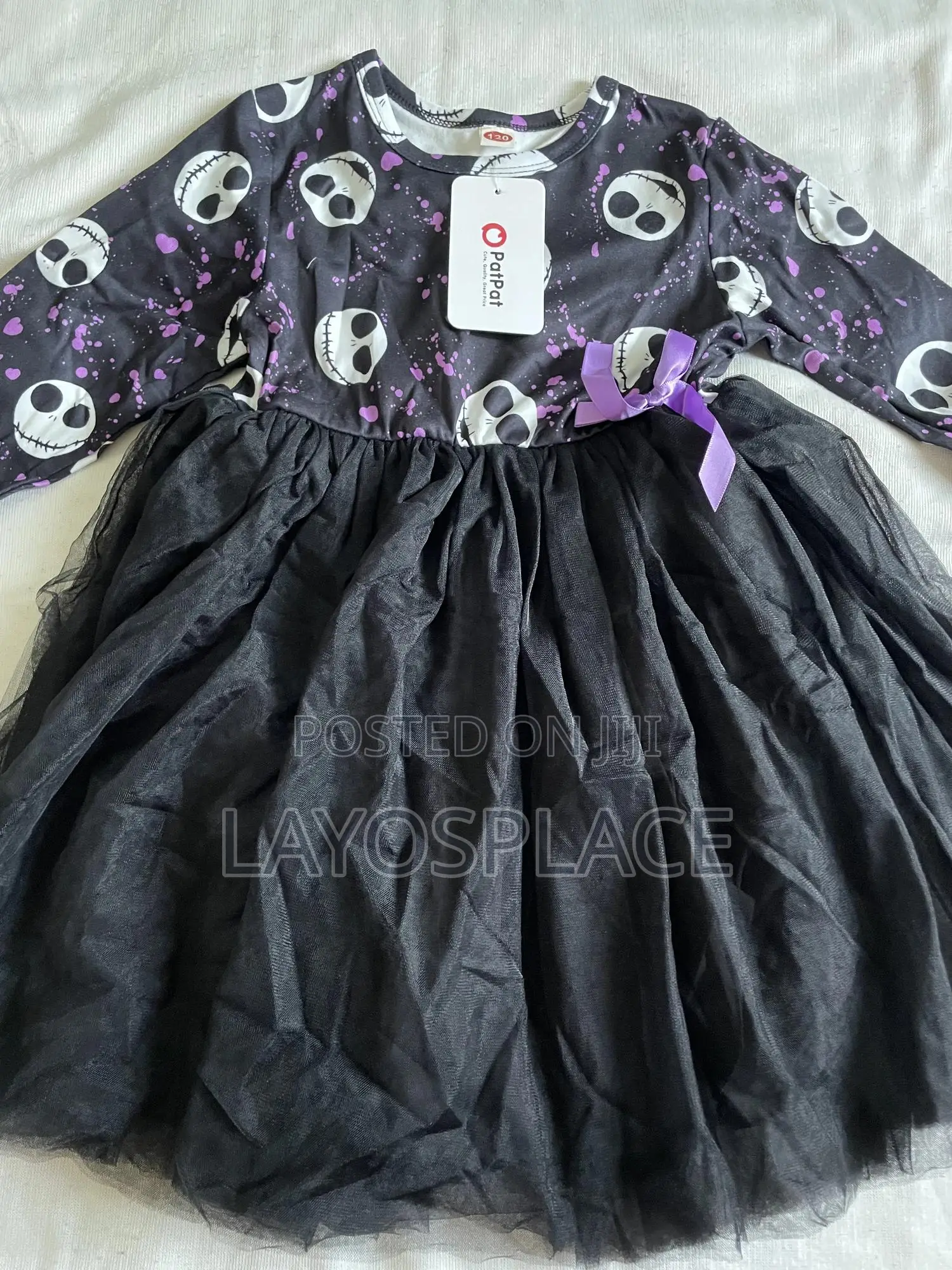 Purple And Black Gown