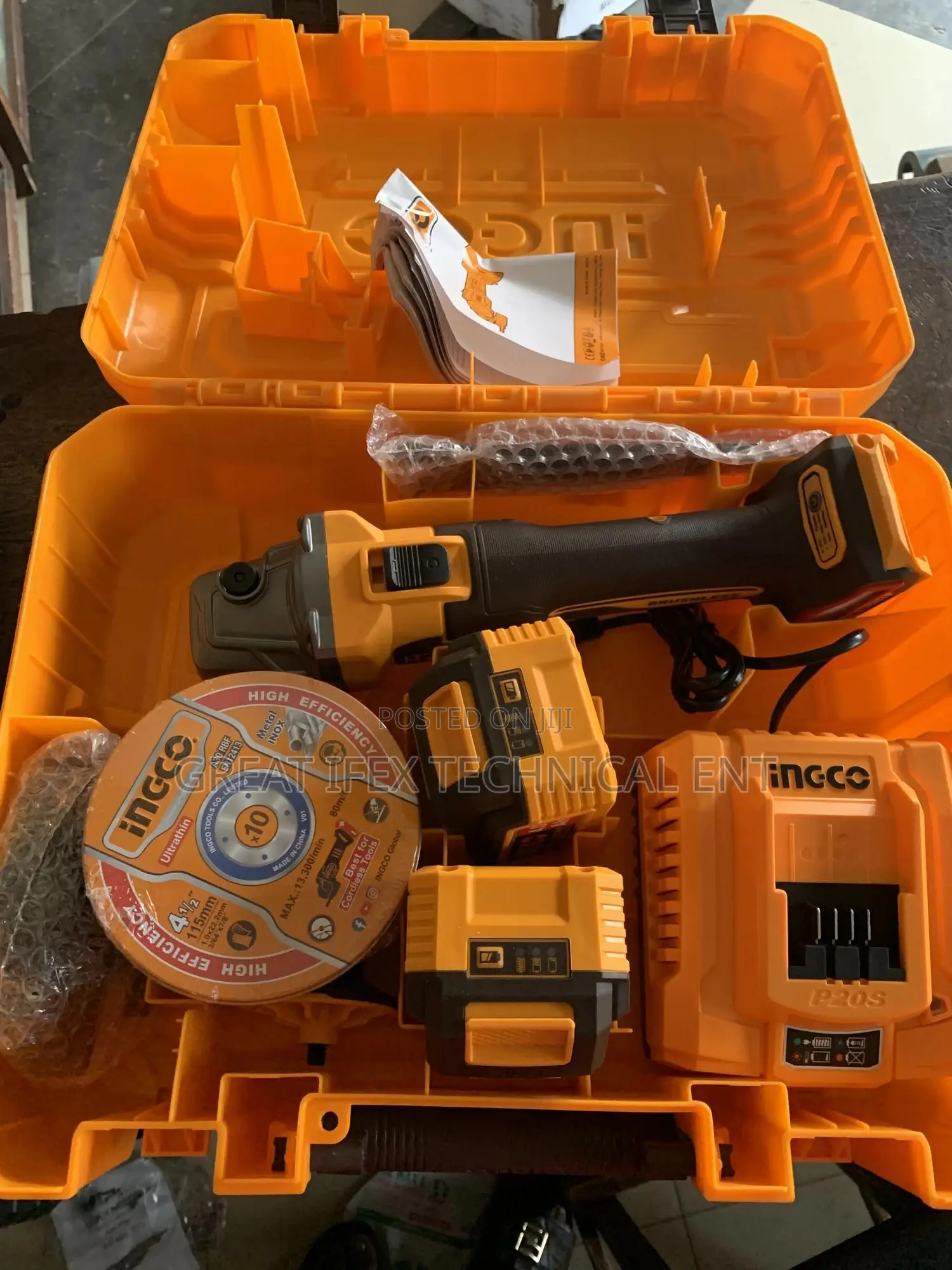 20v Cordless Angel Grinder