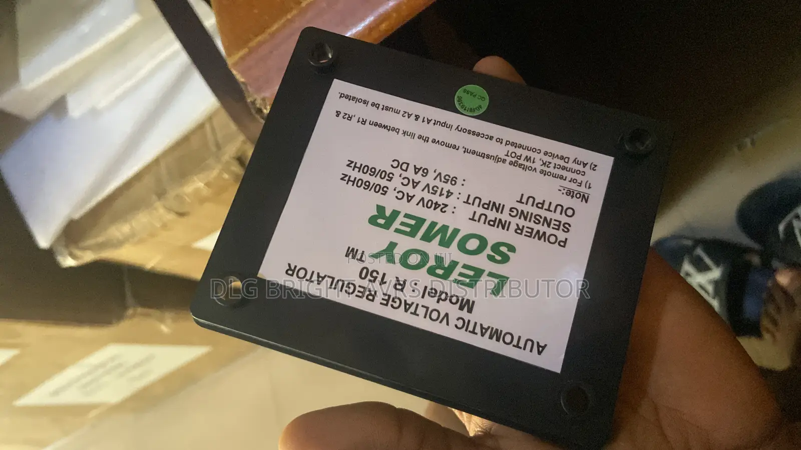 R150 Generator Avr (Leroy Somer)