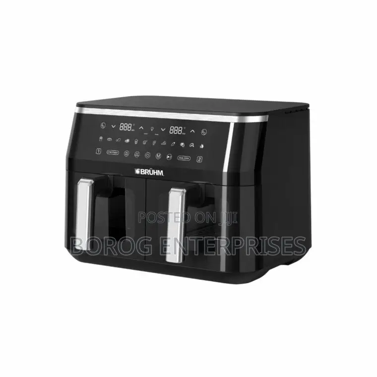 Bruhm Dual Basket Air Fryer-Bfe-903200b - 9l