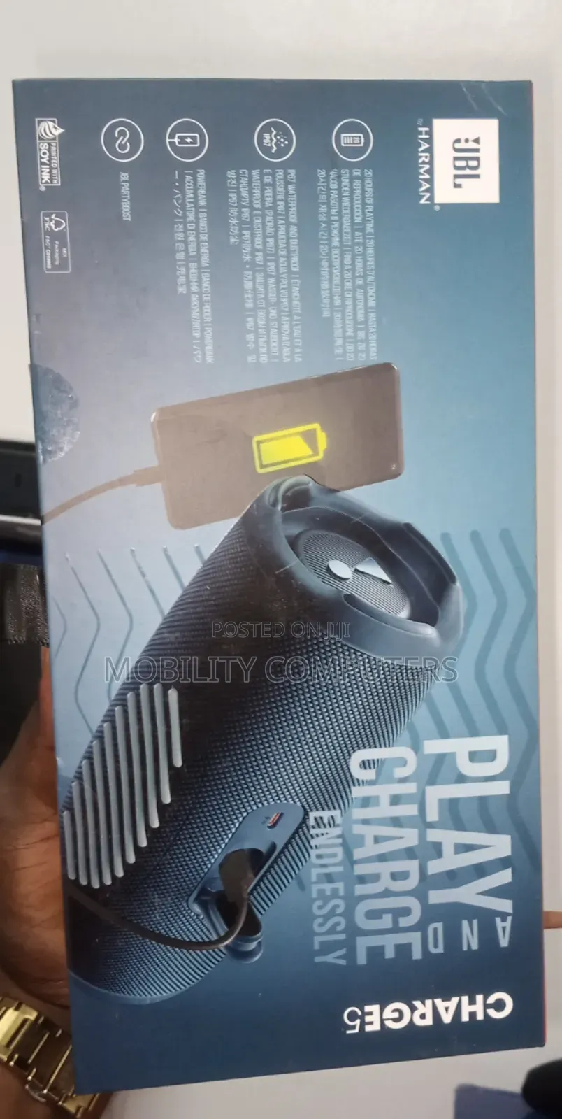 JBL Charge 5 Portable Bluetooth Speaker .