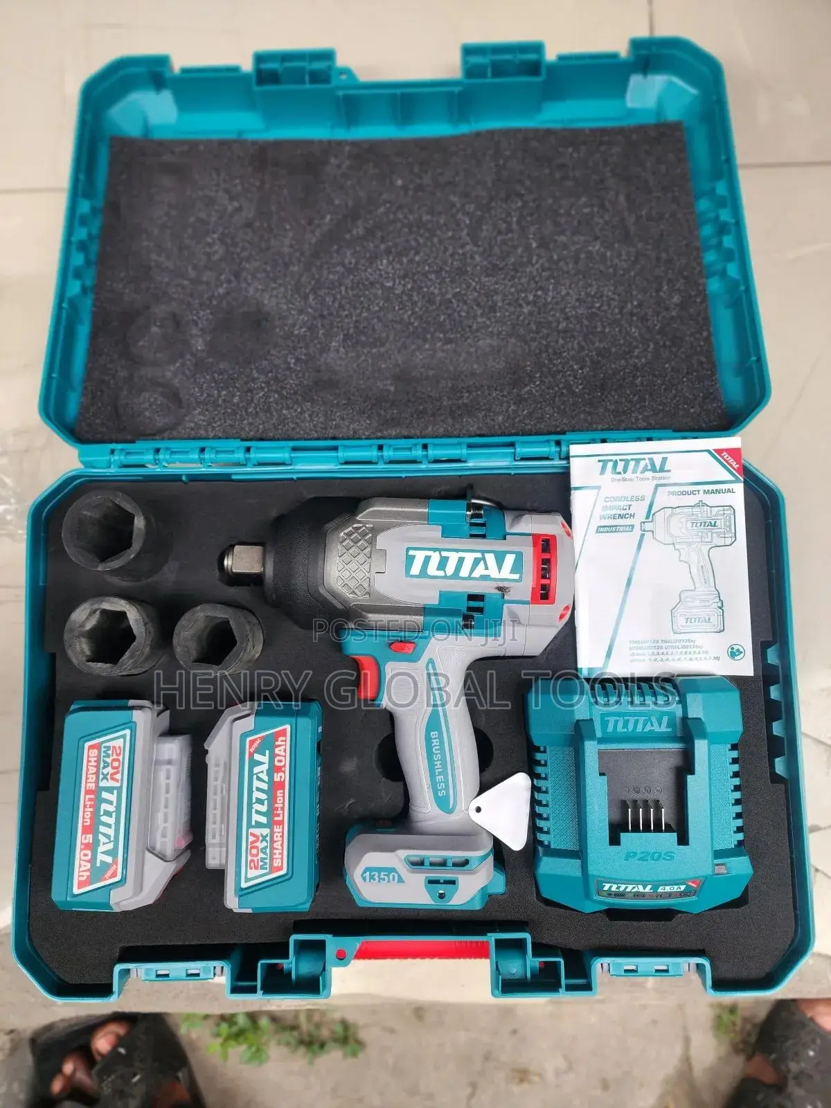 20v 3⁄4" 1350n.M Total Battery Impact Wrench