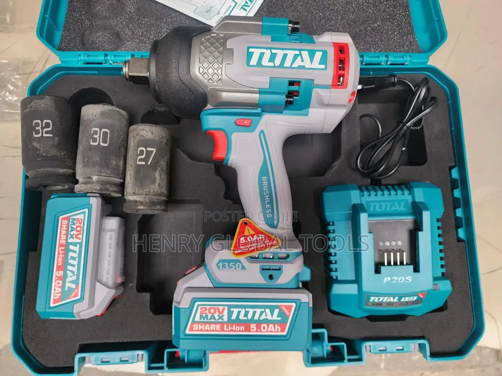 20v 3⁄4" 1350n.M Total Battery Impact Wrench