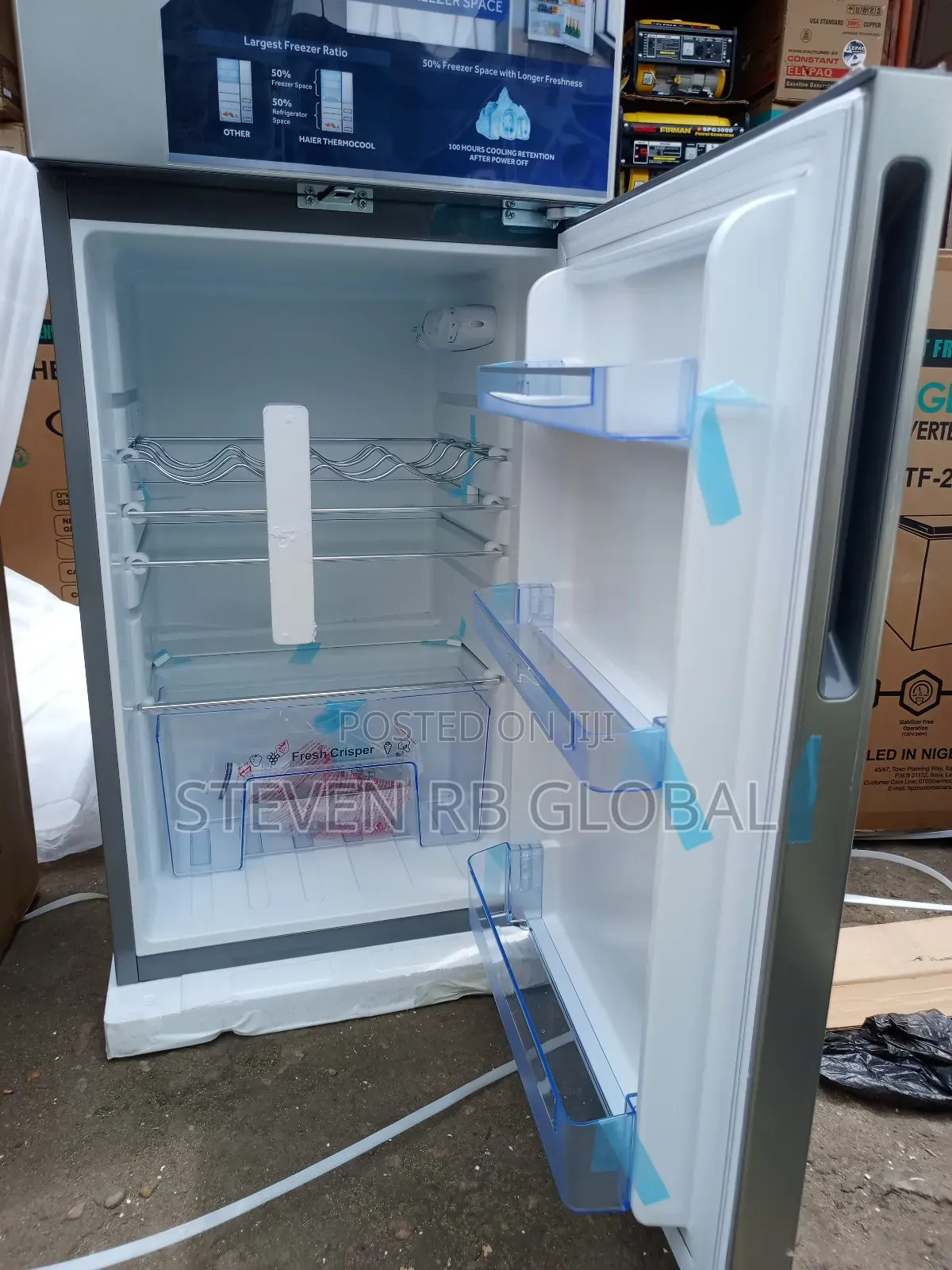 Haier Thermocool 250 Litres Double Door Refrigerator – HRF 250blux SLV